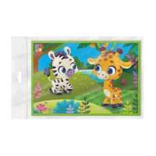 пазли м`які А5 "Зебра та жираф" Vladi Toys  VT1104-21