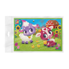 пазли м`які А5 "Корівка та овечка" Vladi Toys  VT1104-23