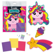 набір для творчості з м'якою мозаїкою та стразами "Веселий Єдиноріг" Vladi Toys  VT4511-20