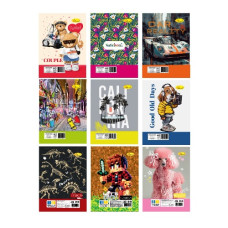 блокнот на спір. Апельсин А6/40арк. карт. лакована обкл. (бічна спіраль)  АП-1711  (20)