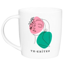 чашка Kvarta 360мл. "Ти - квітка" в подар. кор.  1965  (9)