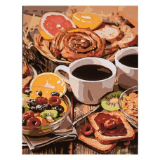 картина за номер. Strateg 30х40см. "Ранній сніданок"  SS1185