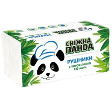 рушник паперовий Сніжна панда двошаровий листовий, 140 аркушів (24)