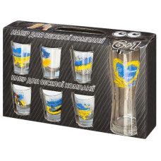 набор 6 чарок + пивний келих Йорж