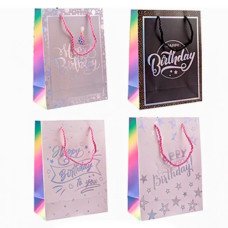 пакет подар. паперовий 26х32х10см. "Happy Birthday"  5867-M  (12/480)