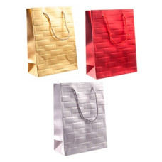 пакет подар. паперовий 26х32х10см. "Однотонний блиск"  M  (12/480)