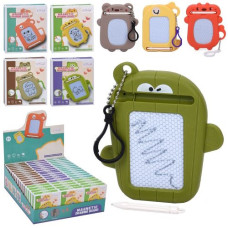 дошка для малювання 10х11,5х2см.,ч/б, брелок 18,5см., в кор., 48шт. в дис. 31х34х12см. WS-2009 (576)