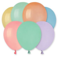 кульки повітряні Італія пастель macaron мікс 13см./5" (ціна за упак. - 100шт.)  1101-0532