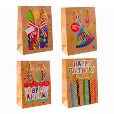 пакет подар. паперовий 18х24х8см. "Happy Birthday"  5820-S  (12/720)