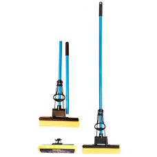 швабра з PVA-насадкою 27см. тверда з ручкою на різьбі 120см., 1 віджим  EF-0009