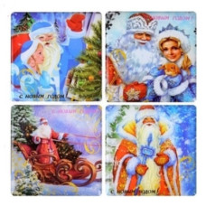 магніт J.Otten 6х6-01/.../08 пластиковий новорічний (в ас-ті)  (48)