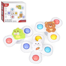 гра спіннер 10см., набір 3шт., на присосці в кор. 13,5х11х6см.  FXB-18  (120)