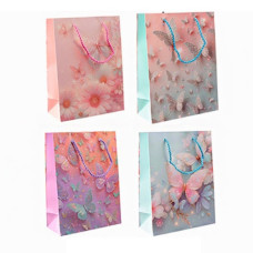пакет подар. паперовий 18х24х8см. "Метелики"  5805-S  (12/720)