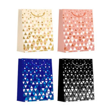 пакет подар. паперовий 18х24х8см. "Трикутники"  5690-S  (12/720)