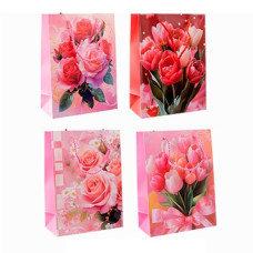 пакет подар. паперовий 18х24х8см. "Троянди"  4360-S  (12/720)