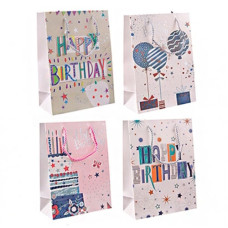 пакет подар. паперовий 23х32х10см. "Happy Birthday"  10016-M  (12/480)