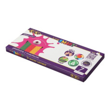 пластилін Zibi Smart Line м'який восковий з дод. каучуку  7кол./140гр.  ZB.6222  (12/120)