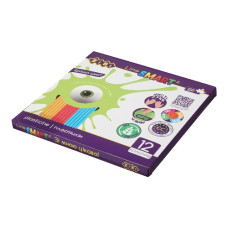 пластилін Zibi Smart Line м'який восковий з дод. каучуку 12кол./240гр.  ZB.6224  (12/72)