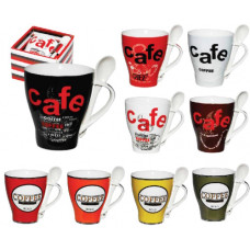 чашка з ложкою 375мл. Кава  2063  (27)