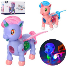 конячка єдиноріг/пегас муз. 21см., світло, на батар. в кор. 24,5х14,5х9см.  788-1А  (36)