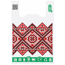майка 40х60см. Вишиванка ECO, щільність 51мкр., 50шт./уп.  (10)