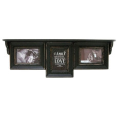 фоторамка FR6539 "3 в 1" "Dark" 70см. з поличкою  10х15  (10)