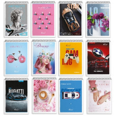 блокнот спір. Бріск Gold СБВ-15  А6/80арк. верхня спіраль  (14/224)