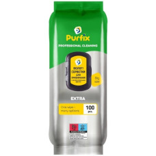 серветки вологі господарчі Purfix Extra для прибирання 100шт.  (6)