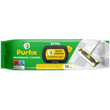 серветки вологі господарчі Purfix Extra для прибирання підлоги 50шт.  (6)
