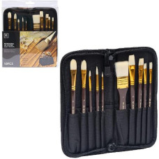 набір пензликів художніх 10шт. для олійних фарб в пеналі 10х2х22см.  1029/112003  (40)