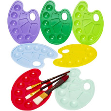 палітра для фарб велика кольорова (ПП Козлов) 0045 (10/100)