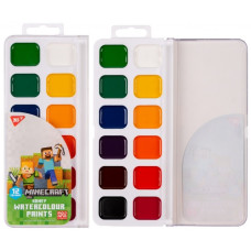 фарби акварельні Yes Minecraft 12кол. без пензлика  110279  (48)