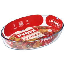форма для запікання Pyrex скляна овальна 35х24см. 3л.  346В000 (6)