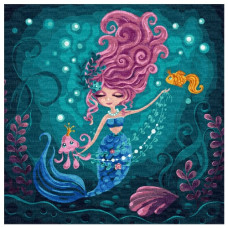 картина за номер. Ідейка 40х40см. "Русалка"  КНО5060