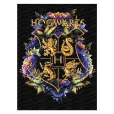 картина за номер. Ідейка 30х40см. "Harry Potter: Герб Гогвортсу" з фарбами металік  КНО5209
