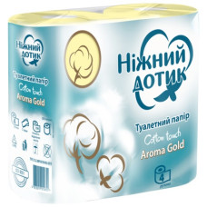 папір туалетний Ніжний дотик Aroma Gold двошаровий 4шт./уп., ціна за упаковку!!!  (16)
