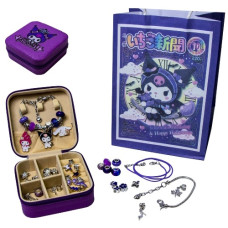 набір для створення браслетів Pandora Kuromi фіолетовий