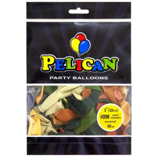 кульки повітряні Pelican 5"/13см. вінтажні асорті, ціна за уп. - 50шт. 805098