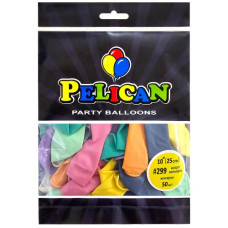 кульки повітряні Pelican 10"/25см. макарун асорті, ціна за уп. - 50шт. 810299