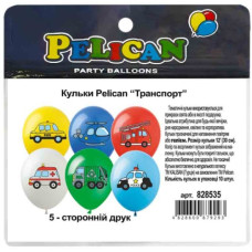 кульки повітряні Pelican 12"/30см. "Транспорт", ціна за уп. - 10шт. 828535