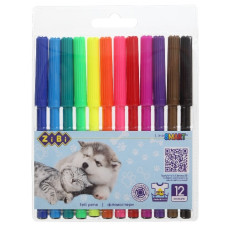 фломастери Zibi 12кол. Smart Line Собачки та котики  ZB.2815  (24/144)