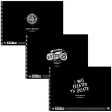 альбом Школярик на спіралі 40арк. чорний  PB-SC-040-8063  (54)