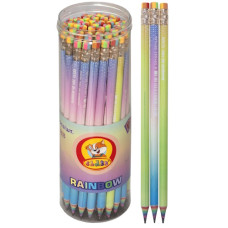 олівець чорнографітний Class Rainbow з гумкою в тубі  146С  (48/288/1728)