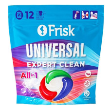 капсули для прання Frisk "Expert Clean" Universal 12шт.