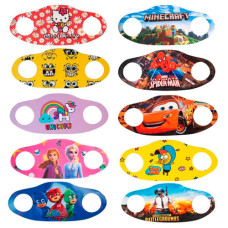 маска защитная многоразовая детская с декором  МТК-5003  (50)