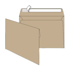 конверт С5 (0+0) крафт 230х160мм  (500)