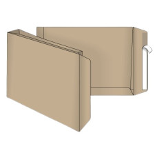 конверт С4 (0+0) крафт з розширенням 322х227мм   (250)