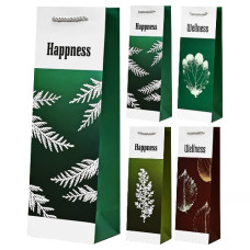 пакет подар. паперовий для пляшки 12х9х36см. "Present"  R95013  (12/720)