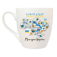 чашка Kvarta 500мл. "Моя єдина Україна" в подар. кор.  5044  (9)