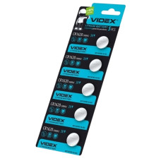 батарейка Videx таблетка CR1620  1х5 на бліст.  (5/100/1200)